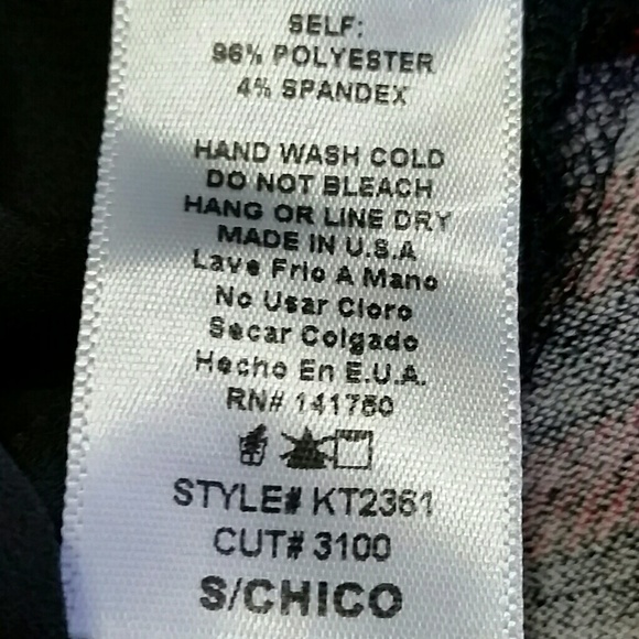 Plaid Tunic with Sheer/Lace Back - Picture 7 of 7